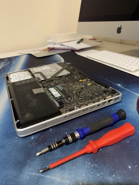 macbook pro ready for fan replacement service